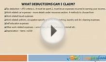 Tax Tips 2012 - What deductions can I claim on my tax return