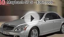 Top 10 Most expensive cars + Prices